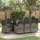 vidaXL Gartenmöbel-Set 9-tlg. Grau