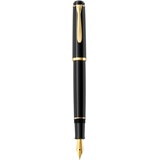 Pelikan Classic P200 schwarz/gold, rechte Hand, breit, Geschenkbox (820677)