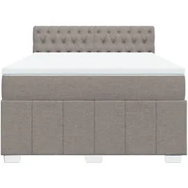 vidaXL Boxspringbett 160 x 200 cm Taupe