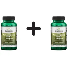 Swanson Adaptogenic Herbal Complex Rhodiola Ashwagandha Ginseng Kapseln 60 St.