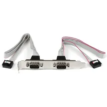 Startech StarTech.com 2 Port Seriell DB9 Slotblech mit 10 Pin (IDC 10) Pinheader Kabel 40cm
