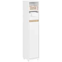 SoBuy Badezimmerschrank für Enge Räume Badmöbel mit verstellbarem Regal