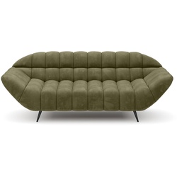 Sofa Gappa Stoff Grün Olive 2-Sitzer