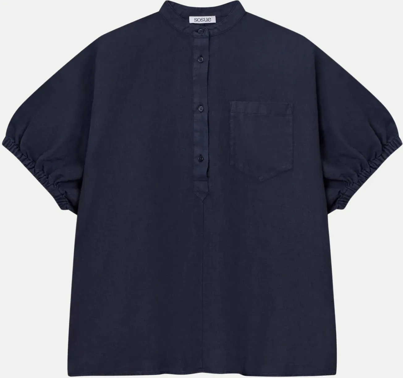 Bluse Cowboy Button Blau