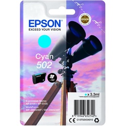 Epson Original 502 Fernglas Druckerpatrone - cyan (C13T02V24010)
