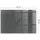 Tulup Glasplatte Rechteck 60 x 40 x 0,4 cm Grau