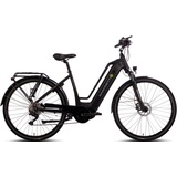 Saxonette E-Bike SAXONETTE "Quantum Sport" E-Bikes Gr. 50 cm, 28 Zoll (71,12 cm), schwarz E-Bikes Pedelec, Elektrofahrrad für Damen u. Herren, Trekkingrad