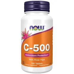 Now Foods Vitamin C-500 (100 Tabletten)