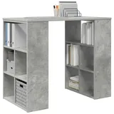 vidaXL Eckschreibtisch Beton grau