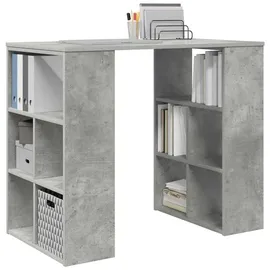 vidaXL Eckschreibtisch Beton grau