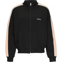 s.Oliver Sweatjacke mit Seitenstreifen - schwarz - 32/34