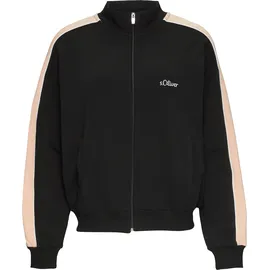 s.Oliver Sweatjacke mit Seitenstreifen - schwarz - 32/34