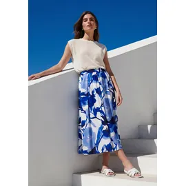 Betty Barclay Midirock Damen Floral Blau/Weiß 38