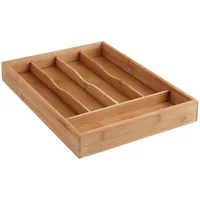 5 five simply smart Simply Smart Besteckkasten 5 Fächer Bambus 25 x 34 x 4,3 cm