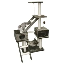 Kerbl Katzen-Kratzbaum Granat 150cm grau - attraktives Design