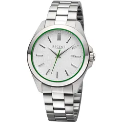 Regent 11150785 Herren-Armbanduhr Quarz Stahl/Silberfarben