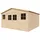 TIMBELA Gartenhaus 4,18 x 4,20 m Beige