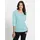 Inspirationen Print-Shirt INSPIRATIONEN "Shirt", Damen, Gr. 36, blau (weiß, ozean, bedruckt), 50% Baumwolle, 50% Modal, bedruckt, gemustert, mehrfarbig, Rundhals, Shirts
