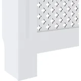 vidaXL MDF Heizkörperverkleidung Weiß 78 cm