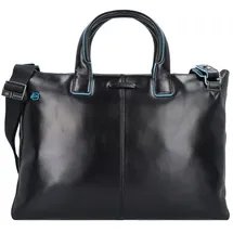 Piquadro Blue Square Slim Computer Briefcase Nero