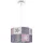 Paco Home Kinderlampe Deckenlampe LED Pendelleuchte Kinderzimmer Lampe Sternen Motiv E27 Leuchten Farbe / Größe Pink (Ø38cm) - Weiß