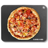 Vevor Pizzastahl, 13,5" x 10" x 1/4" Pizzastahlplatte für den Ofen, vorgewürzter Pizza-Backstein aus Kohlenstoffstahl mit 20-fach höherer Leitf...