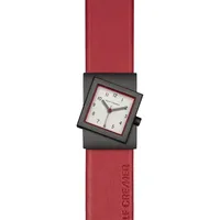 Rolf Cremer Uhren Rolf Cremer Uhr Turn S 507711 Lederband, Edelstahl, rot, grau - Rot