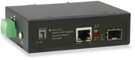 LevelOne IGC-0101 Industrial Gigabit RJ45 SFP Mediakonverter