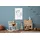 Queence Wandsticker QUEENCE "Einhorn am Himmel", weiß, B:60cm H:90cm, Vinyl, Wandtattoos, DIY-Wandsticker zum Bemalen