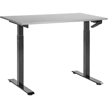 Beliani Schreibtisch Destines Grau / Schwarz