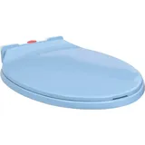 Toilettensitz Mit Absenkautomatik Quick-release Blau Oval
