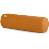 basaho Yoga Bolster Yogarolle | Bio-Baumwolle | Buchweizenschalen | Abnehmbarer und waschbarer Bezug | Yoga Rolle Yogakissen (Mango)