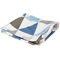 Home Fashion Kissenhülle Digitaldruck, Samt, blau, 1 x 50 x 50 cm