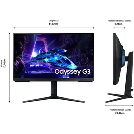 Samsung Odyssey G30D LS27DG300EUXEN 68,6cm (27") FHD VA Gaming Monitor 16:9 DP/HDMI 180Hz 1ms