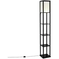 QAZQA Design-Stehleuchte Schwarz-Weiß inkl. LED - Nea