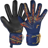 Reusch Attrakt Silver NC Torwarthandschuhe für Erwachsene, Unisex, 4411 Premium Blue/Gold/Schwarz, 8,5