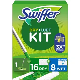 Swiffer Bodenwischer Dry & Wet Starter-Set Grün 1 St.