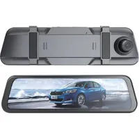 Hurtel Full-HD-G-Sensor-Autovideorecorder für den Rückspiegel mit Rückfahrkamera