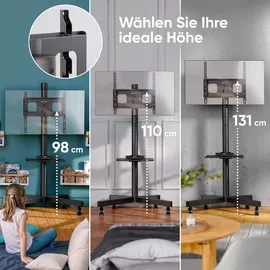 ONKRON TS1137-B TV-Ständer 23-60 Zoll 40 kg Schwarz