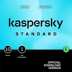Kaspersky Standard 10 Geräte | 1 Jahr | Italien | Nachfolger von Kaspersky Antivirus