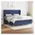 vidaXL Boxspringbett mit Matratze Blau 180x200 cm Stoff