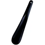19,3 cm leichter Kunststoff-Schuhlöffel, Reise-Schuhlöffel mit Loch zum Aufhängen, Schuhlöffel, langer Griff, Schuhlöffel, leicht zu rutschen, Schwarz