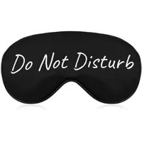 Schlafmaske „Bitte nicht stören mit Augenbinde, lustige, verstellbare, superglatte, weiche Augenmaskenabdeckung für Männer und Frauen, Reisen und Nickerchen