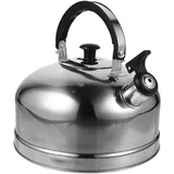 Cabilock Edelstahl Wasserkessel 4L Pfeifkessel Für Gasherd Induktion Elektroherd Teekessel Mit Klarem Signalton Schnelles Aufheizen Für Tee Und Getränke Zuhause