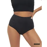 MyMonthlys Perioden-Unterwäsche Mädchen High Waist - ohne Biozide ohne Silberchlorid - Starke Blutung/bis 5 Tampons - Seamless saugstark auslaufsicher geruchshemmend - XXS / 32/152 - XXS