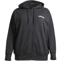 adidas Essentials Linear French Terry Reißverschlusspullover Black / White XL