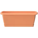 Prosperplast Jardinera mit Plastikunterstützung 59 x 18,4 cm Terrakotta
