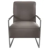K+W Komfort & Wohnen Cocktailsessel mit bezogenen Armlehnen 62 x 77 x 83 cm Braun