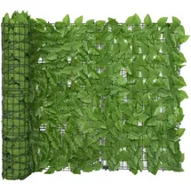 vidaXL Balkon-Sichtschutz 300 x 100 cm Grün Polyethylen
