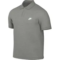 Nike FN3894-063 Club Polo Shirt Herren DK Grey Heather/White Größe S